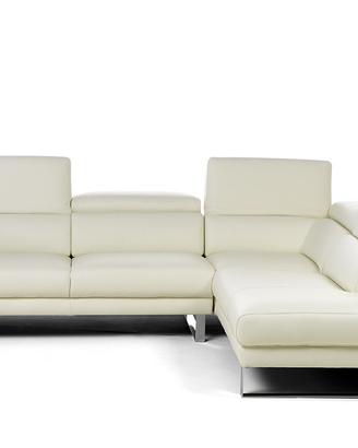 Divano Angolare in Vera Pelle in Svendita