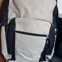 Zaino panna e nero con tracolla
