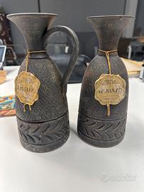 2 bottiglie vintage terracotta vin santo Livorno