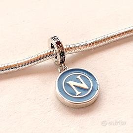 Charm Napoli scudetto argento 925 modello Pandora