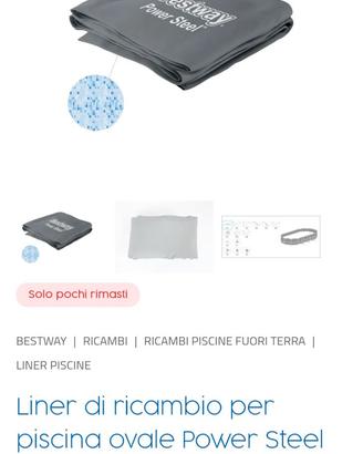 Liner piscina bestway power steel ovale NUOVO