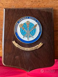 Crest araldico in legno e metallo
