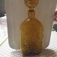 bottiglia decantare in vetro ambrato