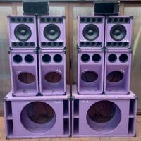 Impianto audio 12 casse