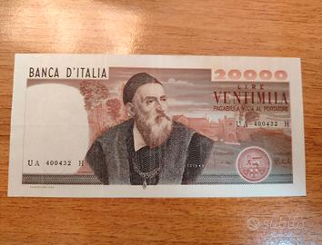 20000 lire tiziano banconota italiana 