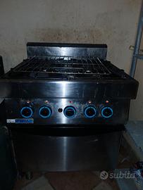 Cucina Modular professionali 4 fuochi con forno