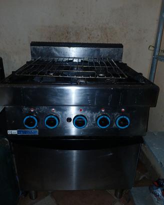 Cucina Modular professionali 4 fuochi con forno