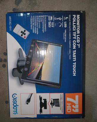 monitor 7 pollici nuovo  12/24v 