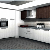Cucina laminato 180 + 270cm con 4 elettrodomestici