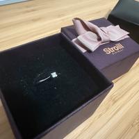 Solitario oro bianco diamante