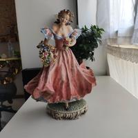Enorme Statua Firmata Mollica In Ceramica