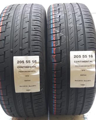2 GOMME 205 55 16 CONTINENTAL A1880