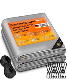 TELONE CON OCCHIELLI 3 X 5 METRI GRIGIO