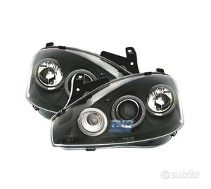 FARI OPEL CORSA C 00-06 ANGEL EYES FONDO NERO H1 H