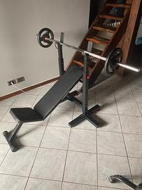 Panca pesi e bilanciere