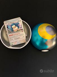Poké Ball Tin Moon Ball B25 + 100 carte incluse