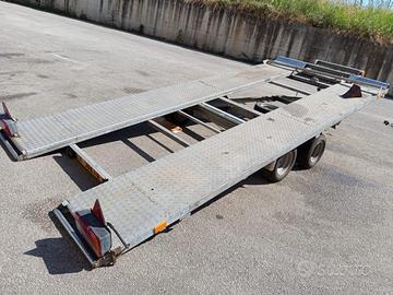 Carrello rimorchio porta auto 2700kg basculante