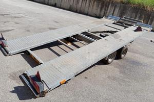 Carrello rimorchio porta auto 2700kg basculante