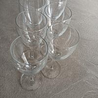 Set 6 bicchieri con gambo