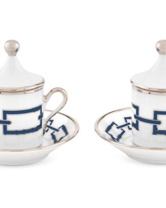 2 tazzine Caffe Richard Ginori “Catene Zaffiro”