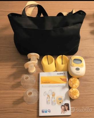 Tiralatte Medela Freestyle DOPPIO con accessori