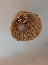 lampadari artigianali in rattan