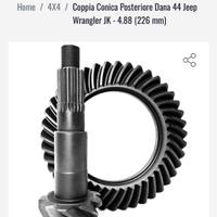 Coppie coniche  per dana 44 Jeep wrangler da 4.88