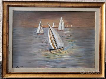 5 quadri con cornici anno 1986 varie dimensioni