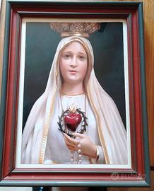 Quadro MADONNA DI FATIMA misura cm. 39 x 30
