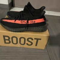 yeezy boost 350 nere e rosse