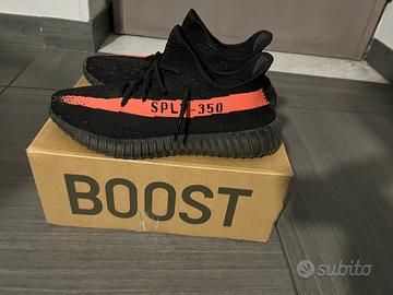 yeezy boost 350 nere e rosse