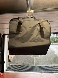 Borsa da viaggio porta abiti grigio impermeabile