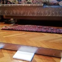 Specchio Vintage in Acciaio Smerigliato