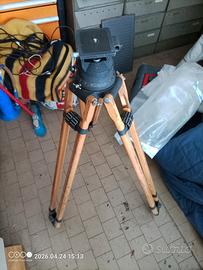 Treppiede Vintage CARTONI in Legno - Testa Fluida 