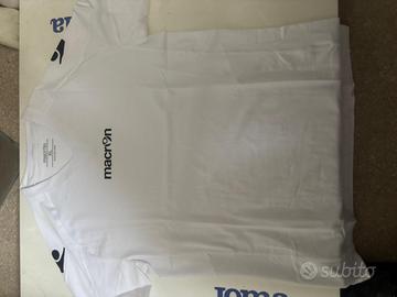T-shirt bianca macron a stock