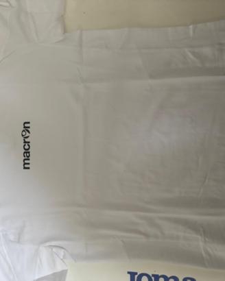 T-shirt bianca macron a stock
