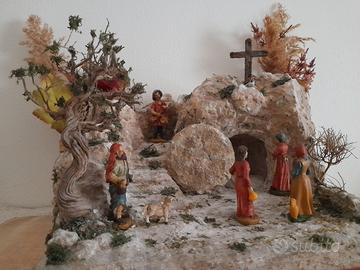 Presepe pasquale, Sepolcro,Resurrezione