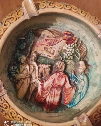 🏺 Portacenere vintage in ceramica decorata 🏺