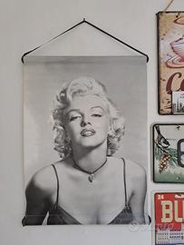 Quadro poster foto di Marilyn Monroe  tela 50x72