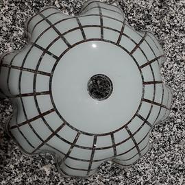 calotta in vetro per lampadario 