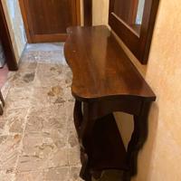 console in arte povera con specchiera 