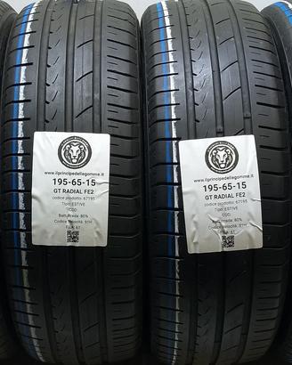 4 GOMME 195 65 15 GT RADIAL A67195