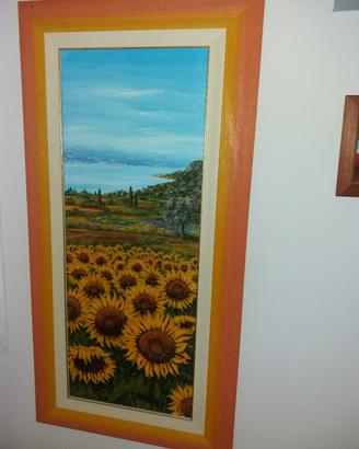 quadro di girasoli