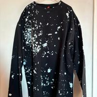 OAMC paint splatter print sweatshirt in balck