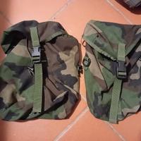 2x tasche militari sustainment pouch woodland