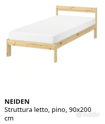 Letto singolo completo + comodino