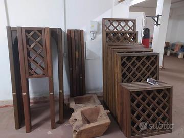 Grigliato in legno per terrazzo