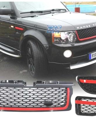 GRIGLIA RANGE ROVER SPORT 05-09 LOOK NERA ROSSA ED
