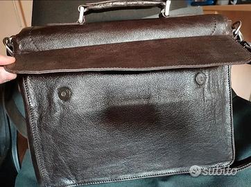 Borsa in vera pelle marrone originale Arthur&Aston