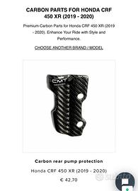 Parti in carbonio x honda crf 450 xr/r